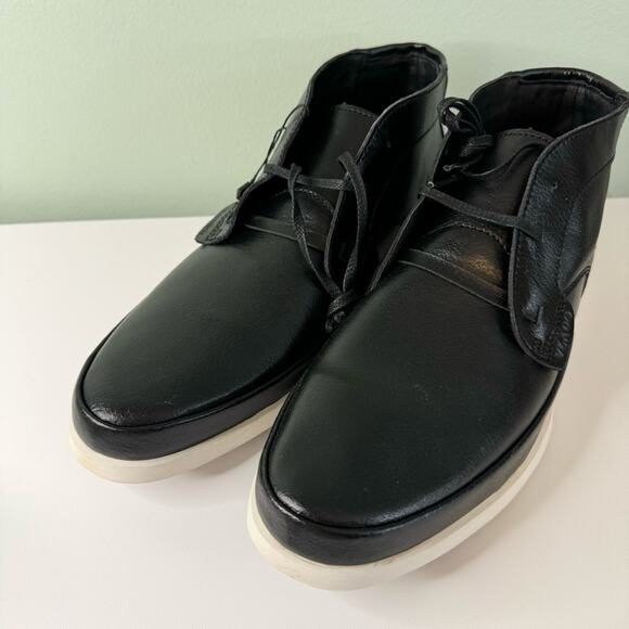 Vlado‎ Men\'s Black Chukka Genuine Leather Lace Up Ankle Boots Size 12 NIB main image 14